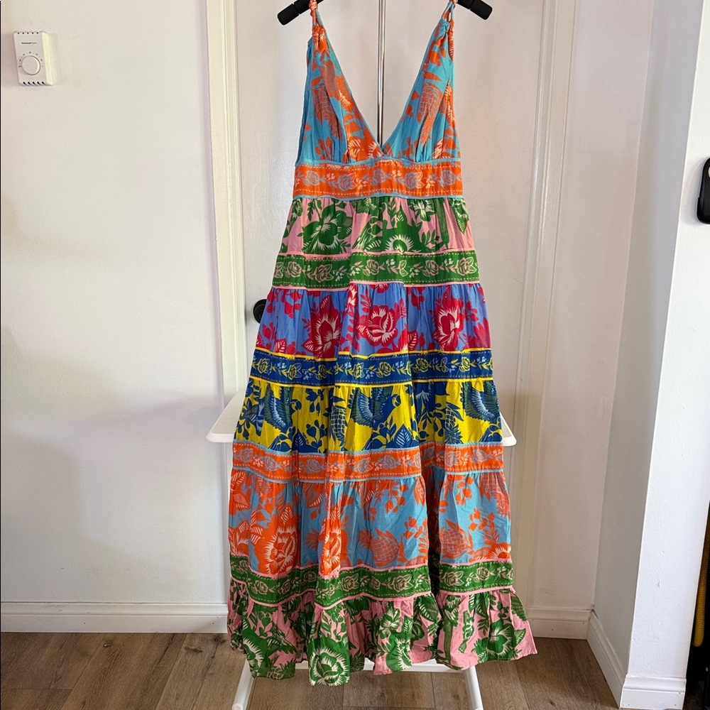 FARM Rio Lace Garden Mix Maxi Dress - Picture 2 of 10